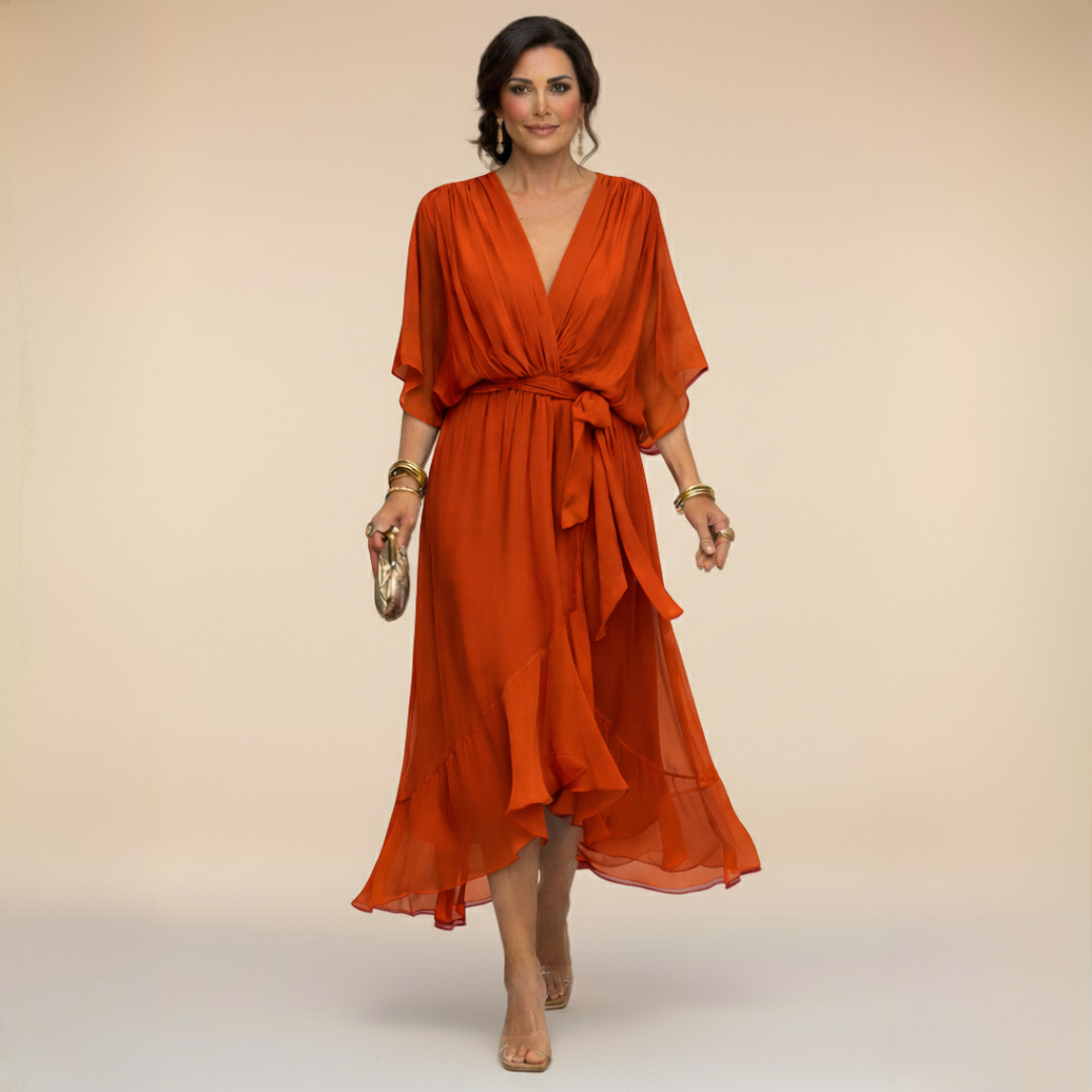 VALENTINA | FLOWING CHIFFON DRESS