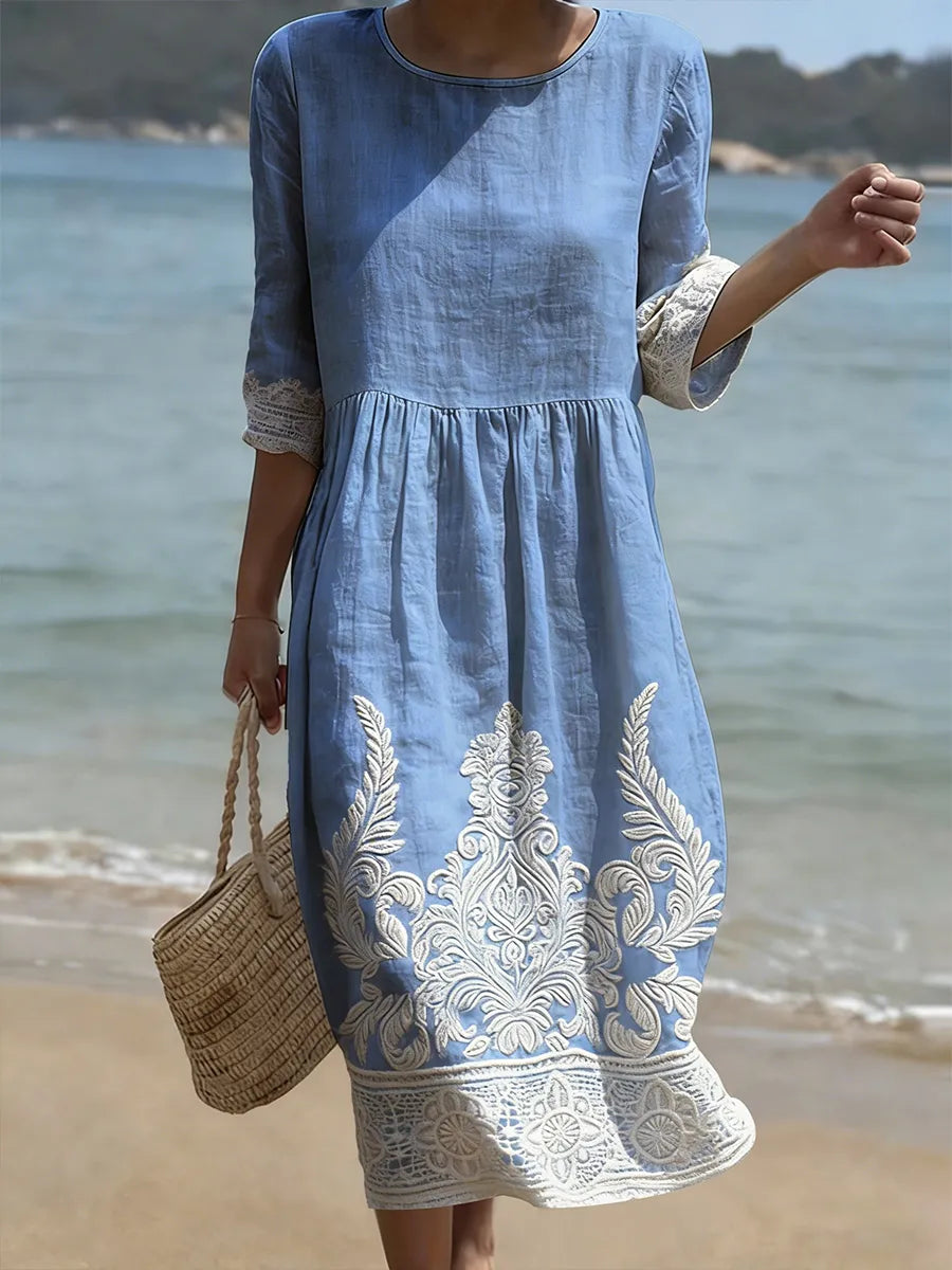 AMBER | ELEGANT FLORAL DRESS