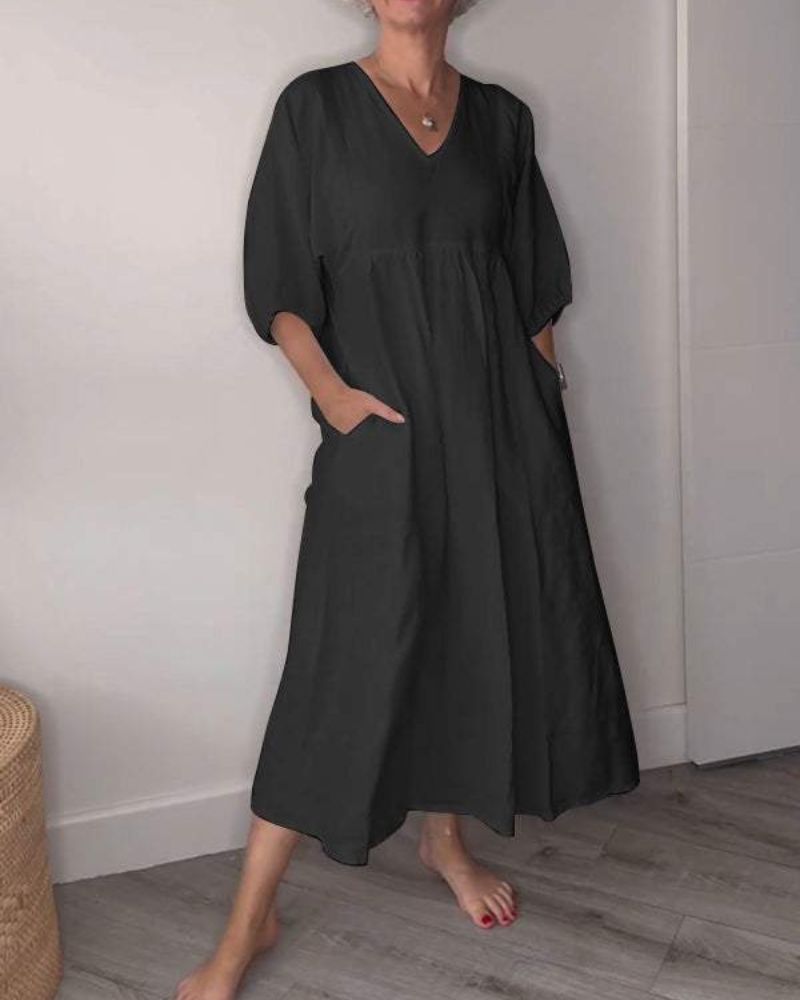 JESSICA | ELEGANT V-NECK MAXI