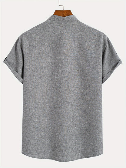 CALEB | STYLISH SHIRT WITH A STAND-UP COLLAR