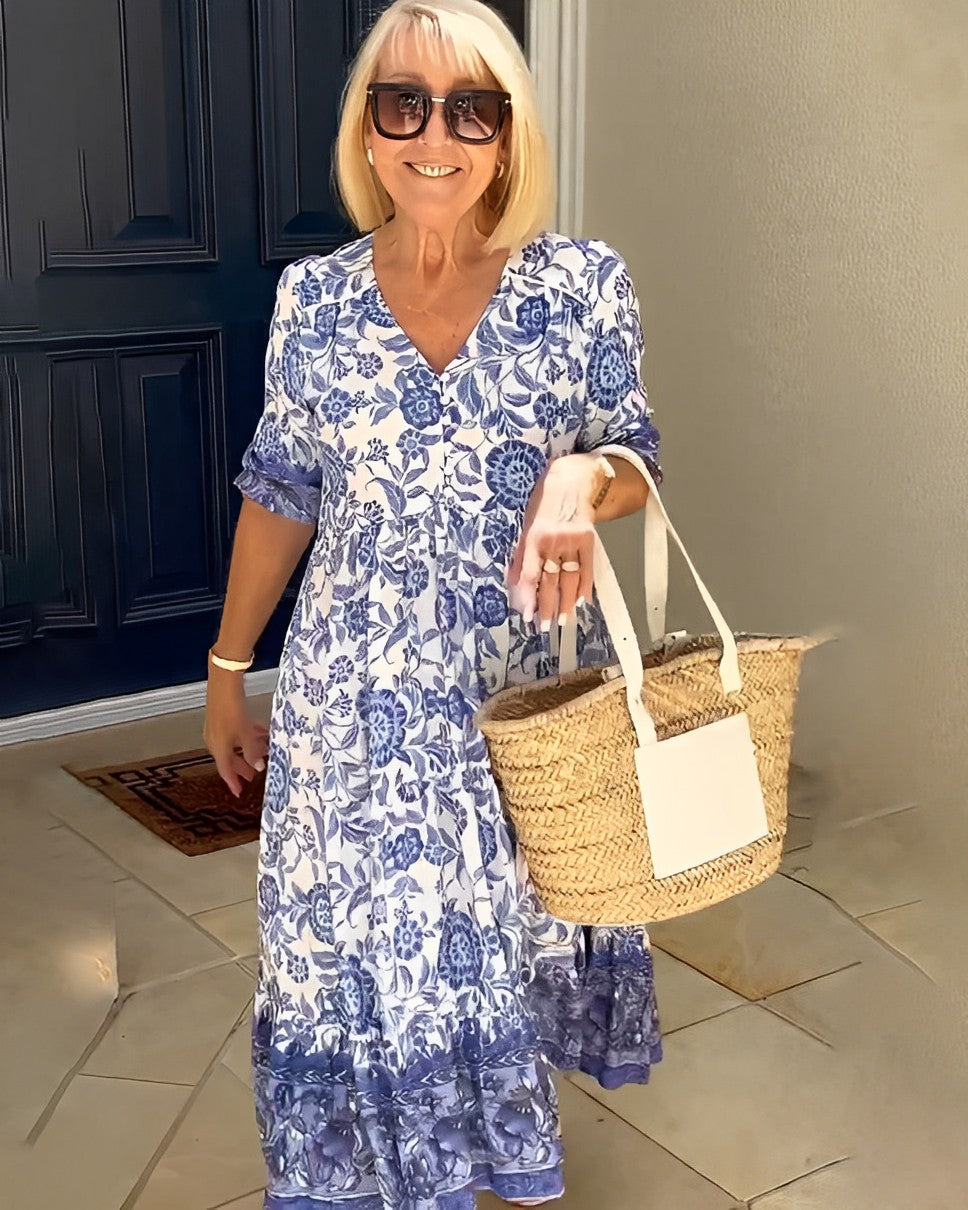 MADISON | GRACEFUL V-NECK FLORAL