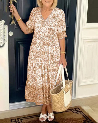 MADISON | GRACEFUL V-NECK FLORAL