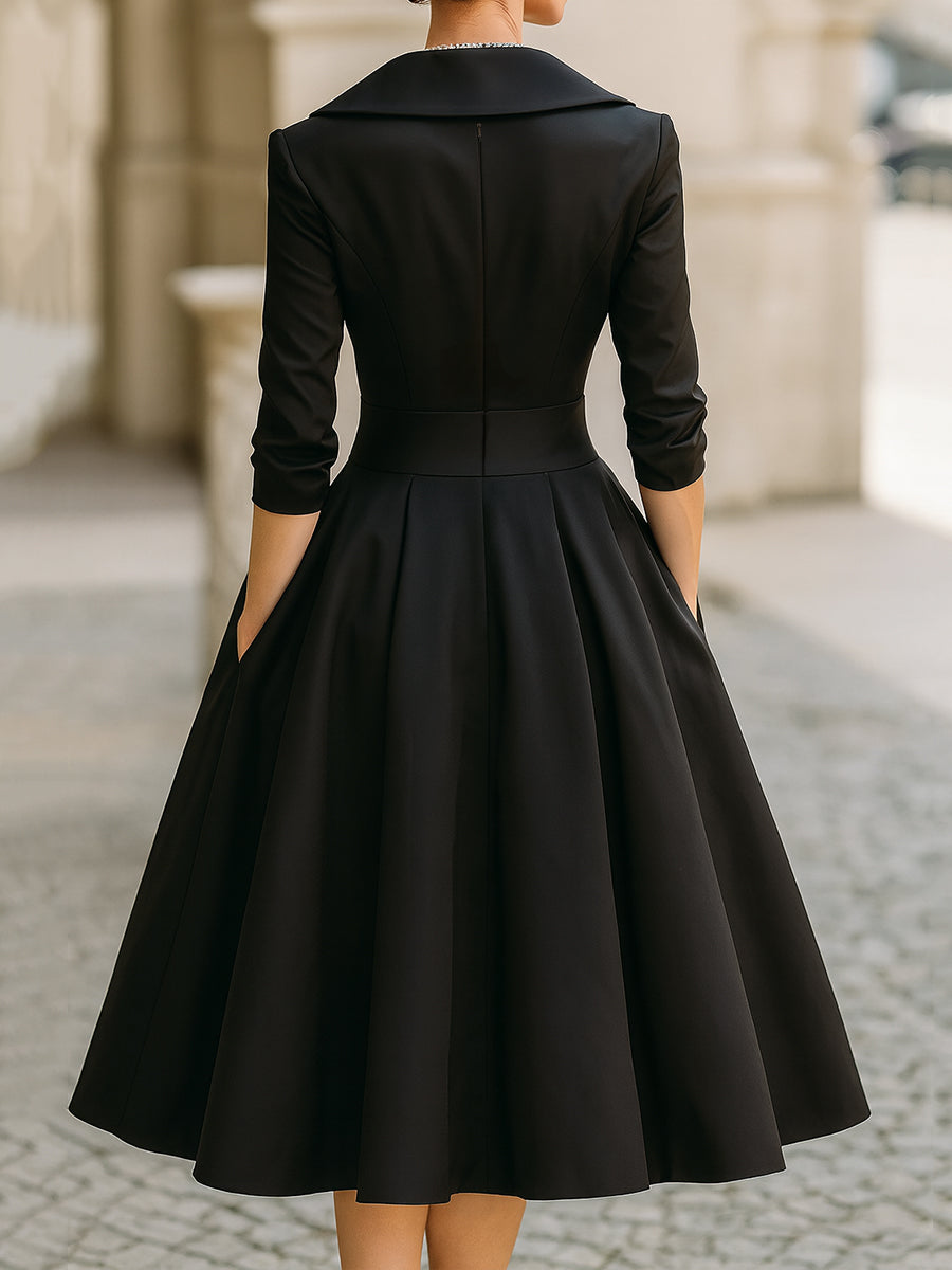 LILA | TIMELESS ELEGANT MIDI DRESS