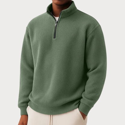 ANTHONY | TIMELESS KNIT QUARTER-ZIP