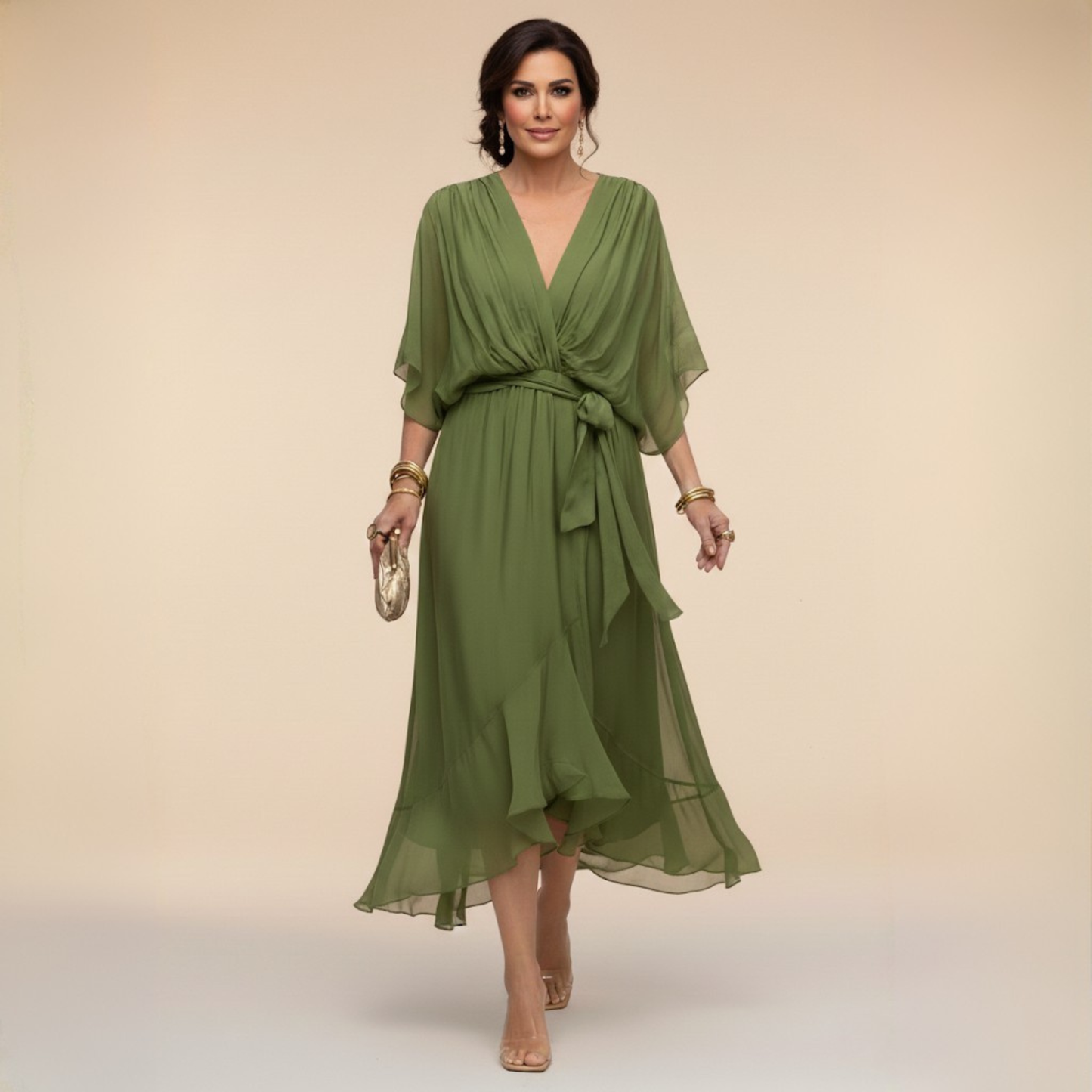 VALENTINA | FLOWING CHIFFON DRESS