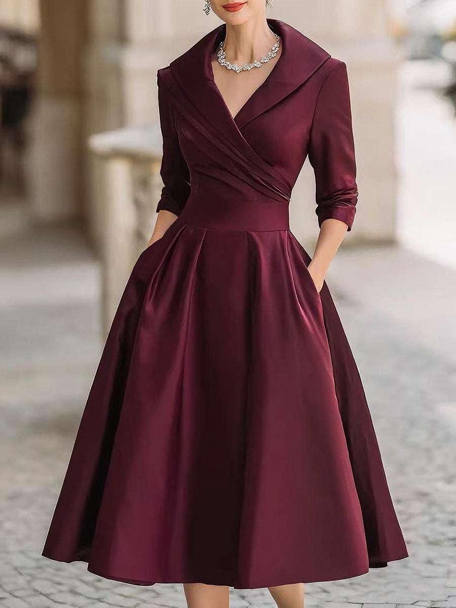 LILA | TIMELESS ELEGANT MIDI DRESS