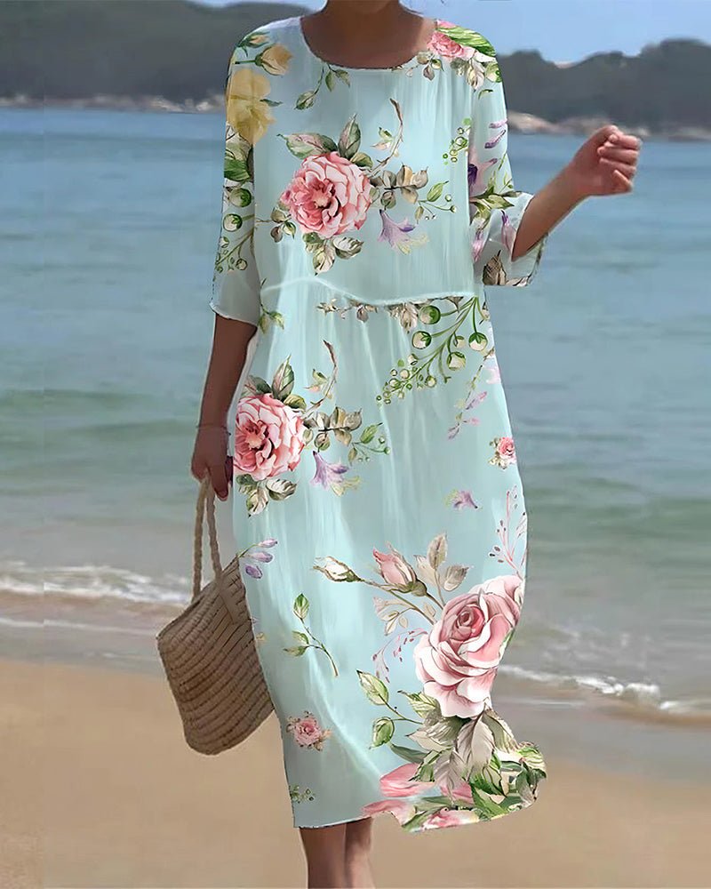 OLA | SUNSET FLOWER DRESS