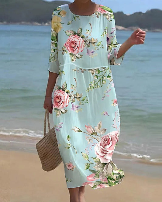 OLA | SUNSET FLOWER DRESS