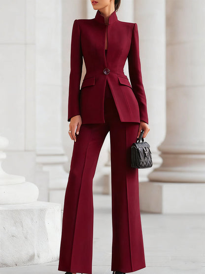 EMMA | ELEGANT BLAZER & PANTS SUT SET