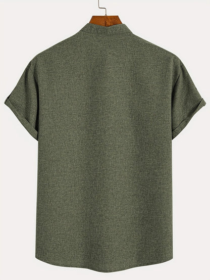 CALEB | STYLISH SHIRT WITH A STAND-UP COLLAR