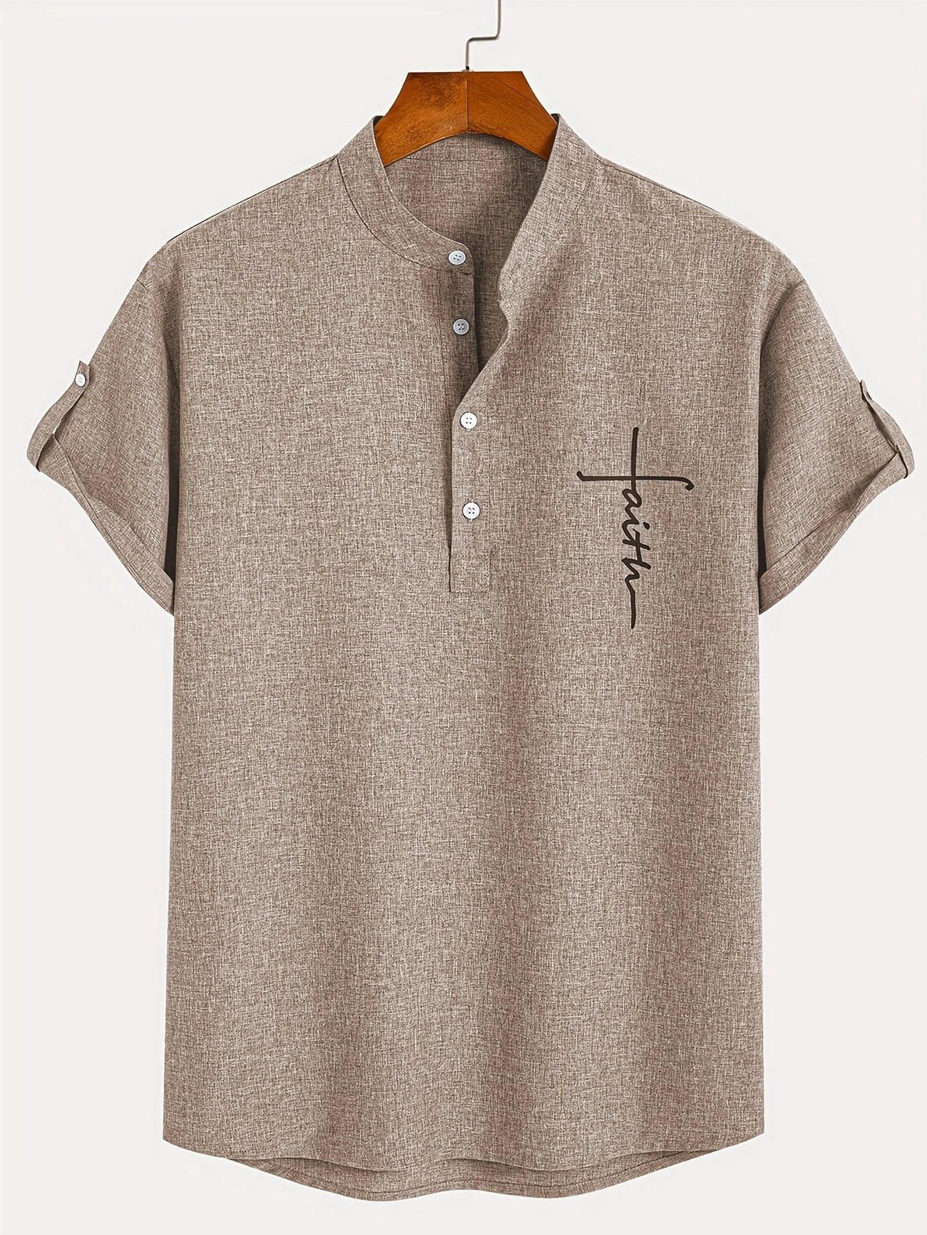 CALEB | STYLISH SHIRT WITH A STAND-UP COLLAR