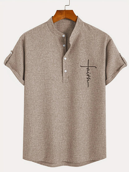 CALEB | STYLISH SHIRT WITH A STAND-UP COLLAR