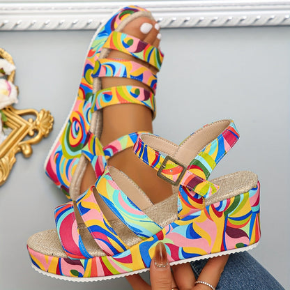 SELORA | PLATFORM ANKLE STRAP SANDALS