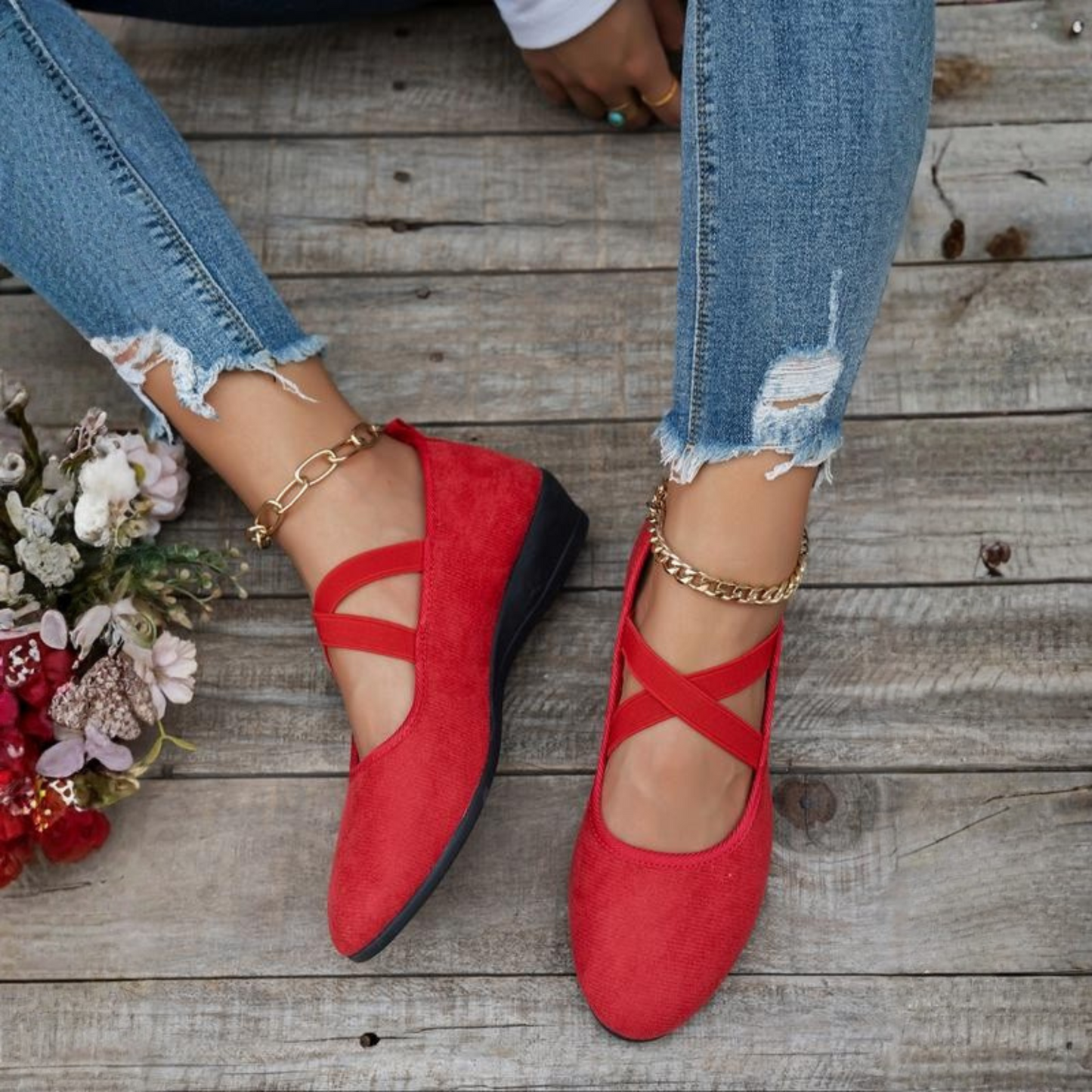 MIA | CLOSED WEDGE BALLERINA SHOES