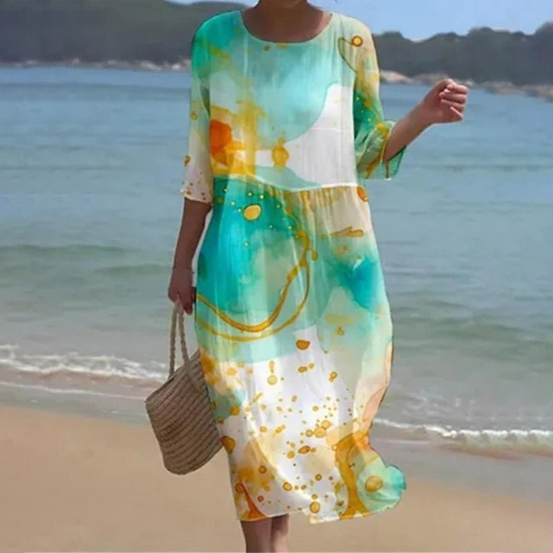 OLA | SUNSET FLOWER DRESS