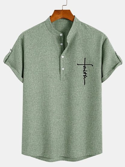 CALEB | STYLISH SHIRT WITH A STAND-UP COLLAR