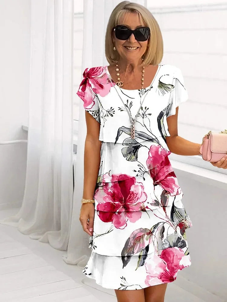 PHOEBE | BLOOM RUFFLE DRESS