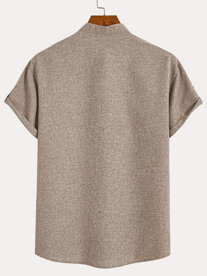 CALEB | STYLISH SHIRT WITH A STAND-UP COLLAR