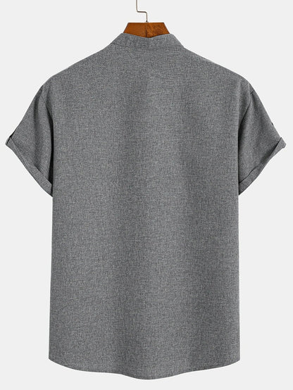 CALEB | STYLISH SHIRT WITH A STAND-UP COLLAR