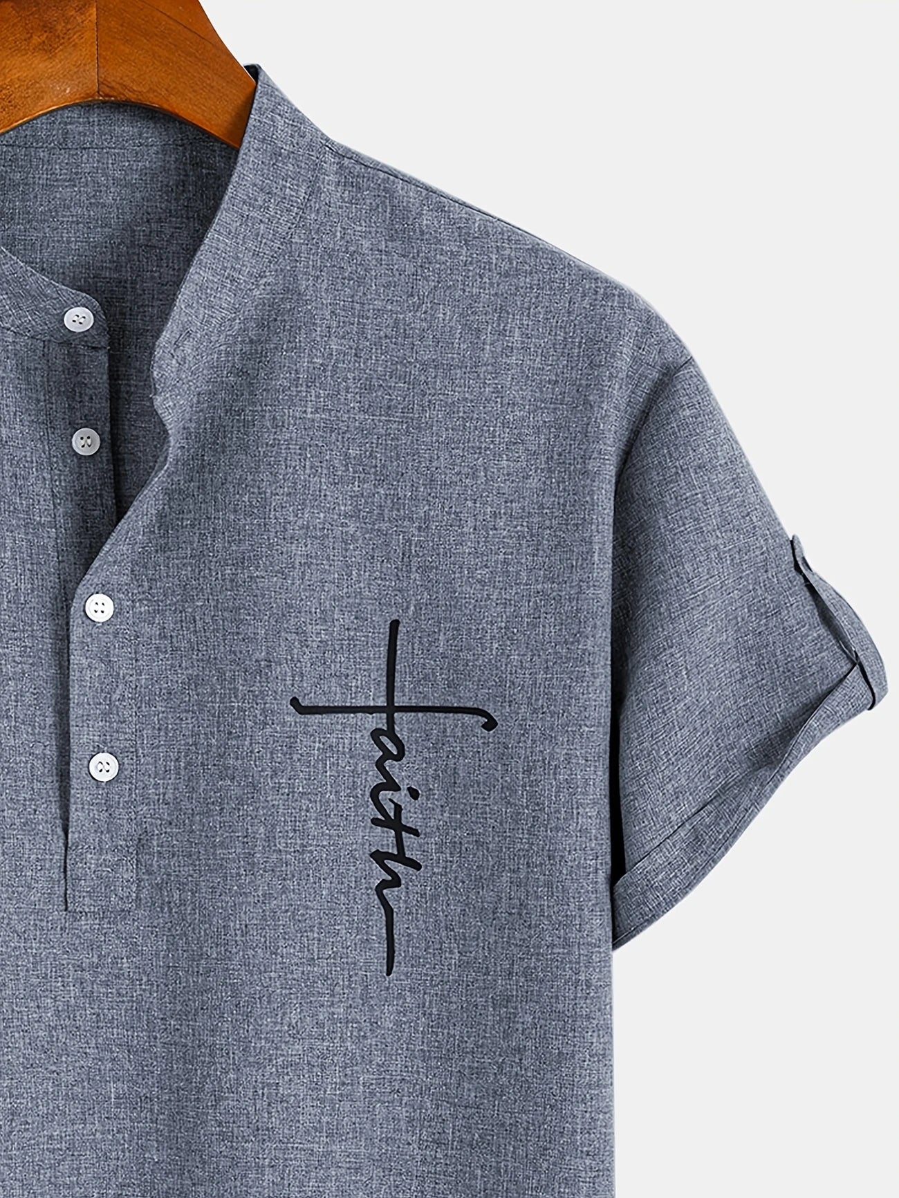 CALEB | STYLISH SHIRT WITH A STAND-UP COLLAR