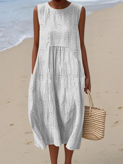 MACKENZIE | EMBROIDERED MIDI DRESS