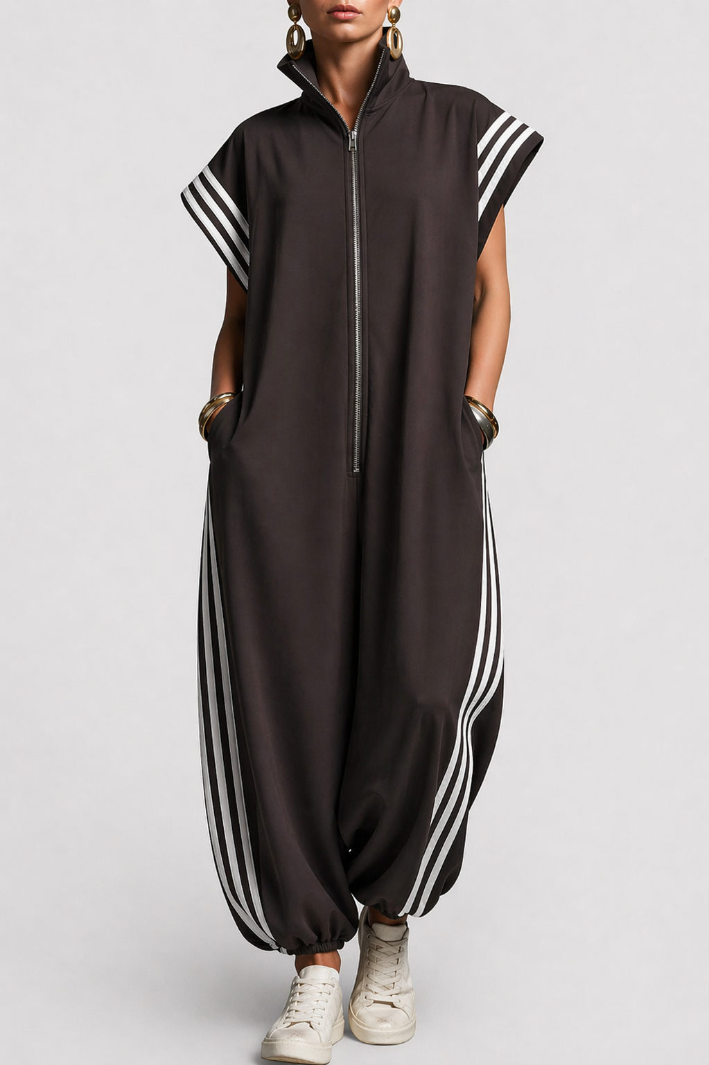 FELINI | ZIP NECK JUMPSUIT