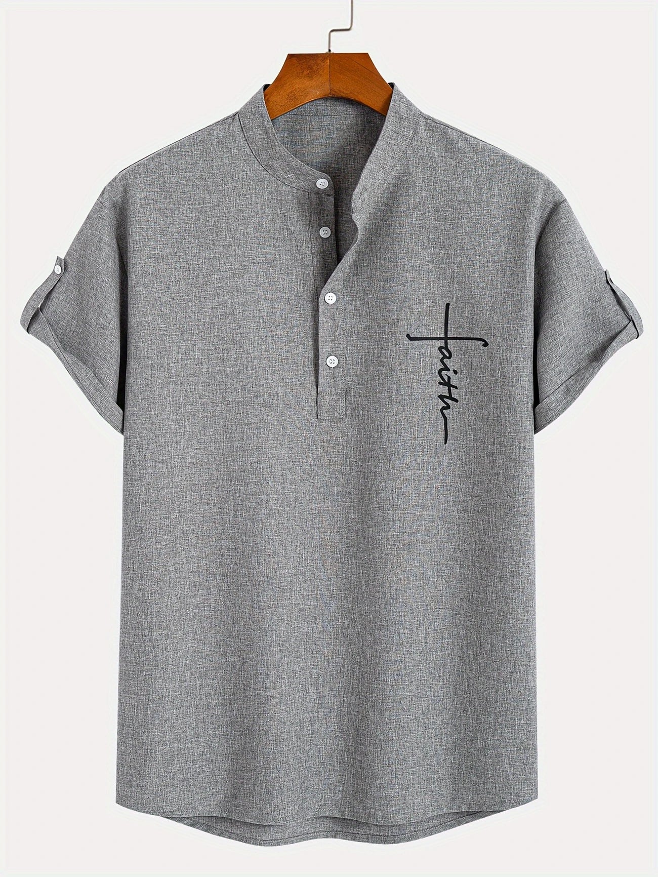 CALEB | STYLISH SHIRT WITH A STAND-UP COLLAR