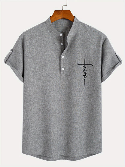 CALEB | STYLISH SHIRT WITH A STAND-UP COLLAR