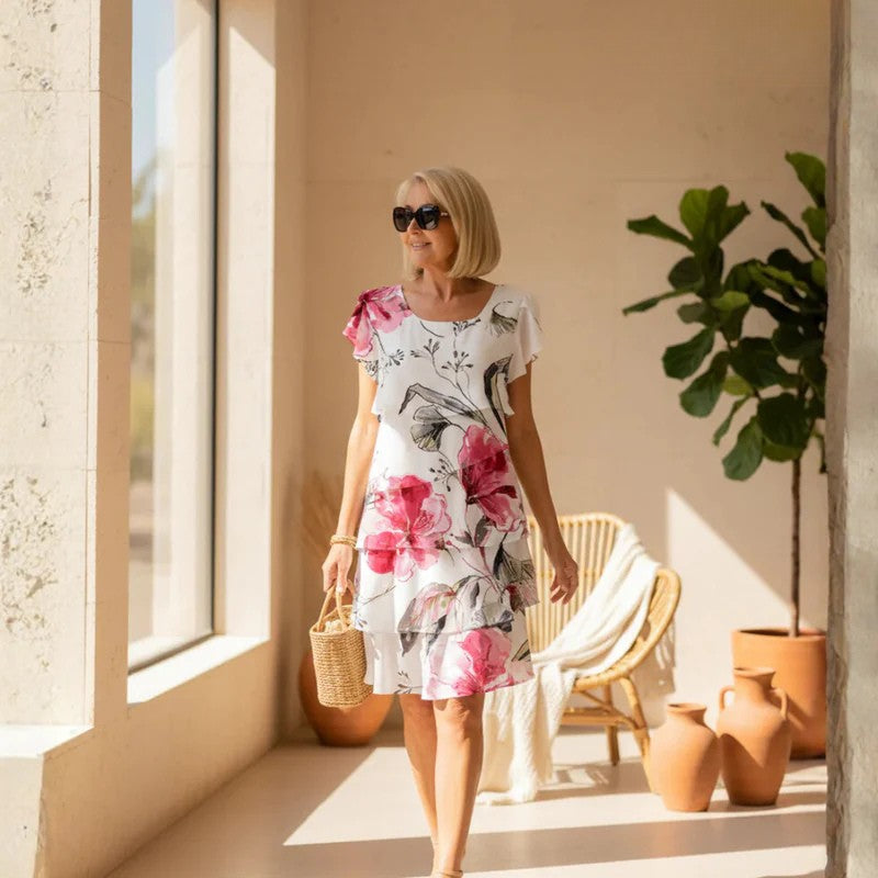 PHOEBE | BLOOM RUFFLE DRESS