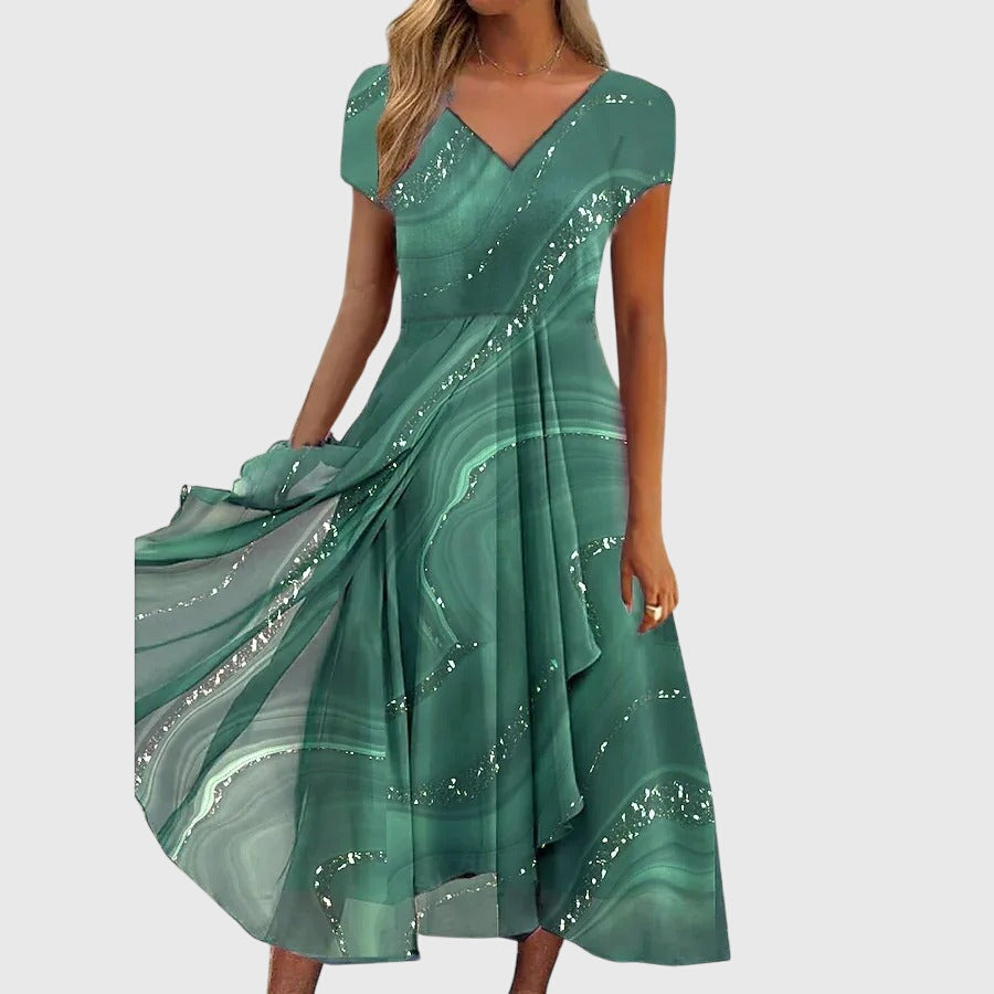 AUBRIELLE | FLOWING MIDI DRESS