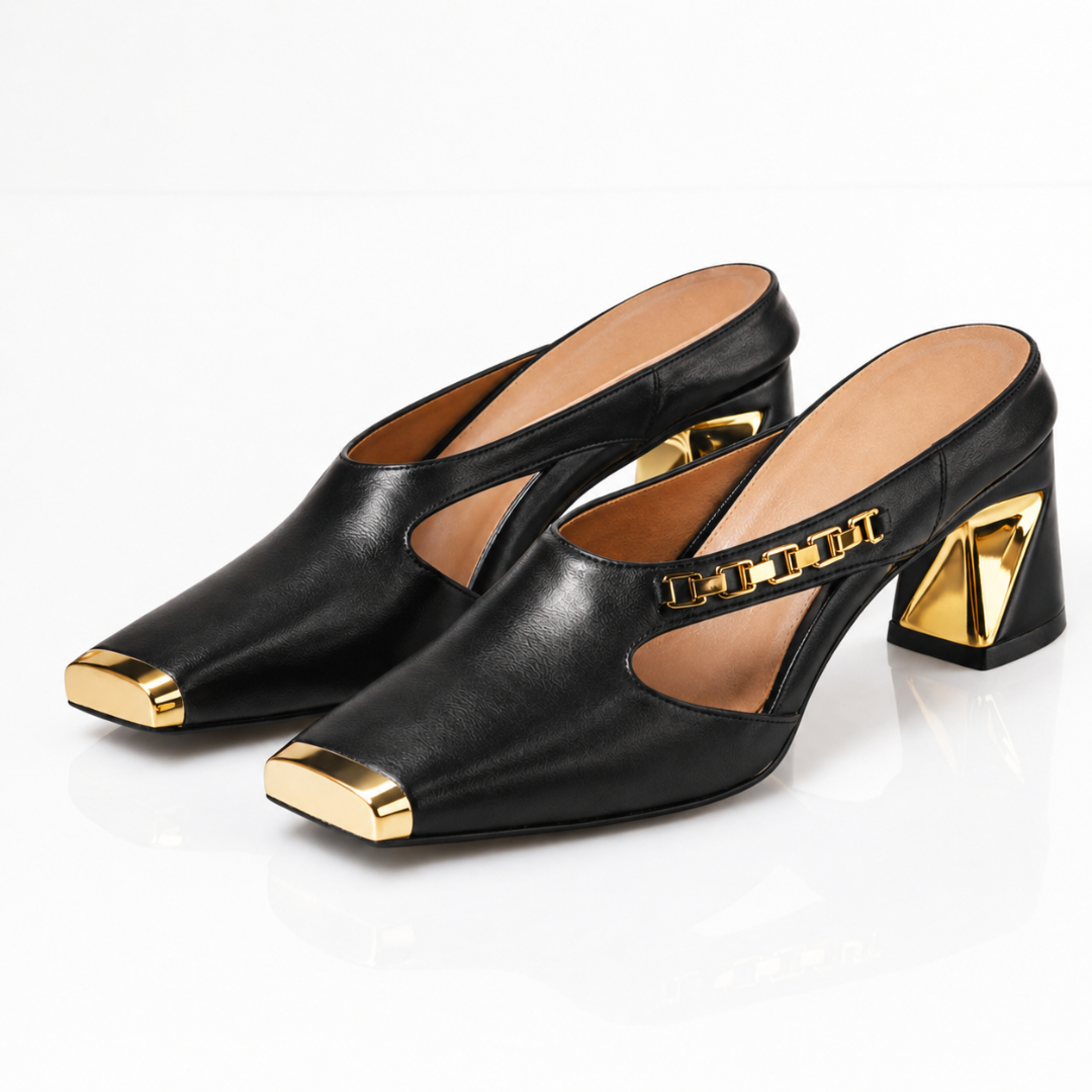 AUREA | GILDED BLOCK HEELS