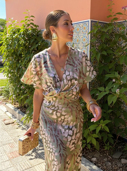 BIANCA | COPPER MIDI DRESS