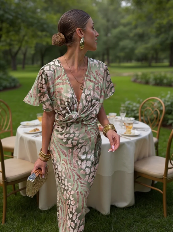 BIANCA | COPPER MIDI DRESS