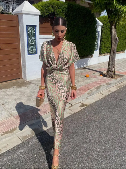 BIANCA | COPPER MIDI DRESS