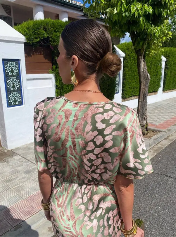 BIANCA | COPPER MIDI DRESS