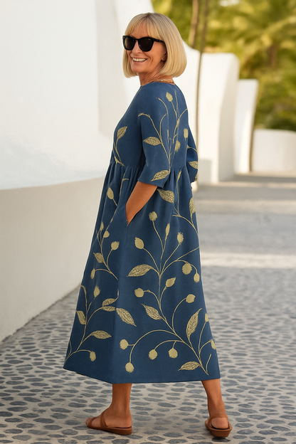 BRIENNE | RELAXED MIDI DRESS - EFFORTLESS ELEGANCE, EVERYDAY COMFORT