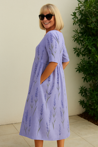 BRIENNE | RELAXED MIDI DRESS - EFFORTLESS ELEGANCE, EVERYDAY COMFORT