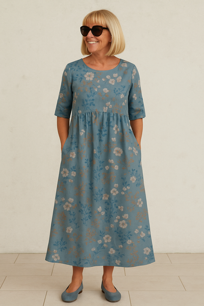 BRIENNE | RELAXED MIDI DRESS - EFFORTLESS ELEGANCE, EVERYDAY COMFORT