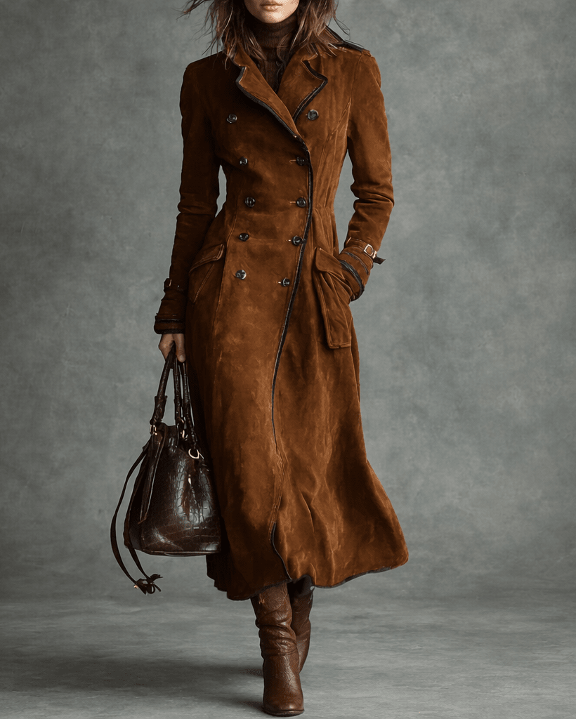 HARLOW | SUEDE TRENCH COAT