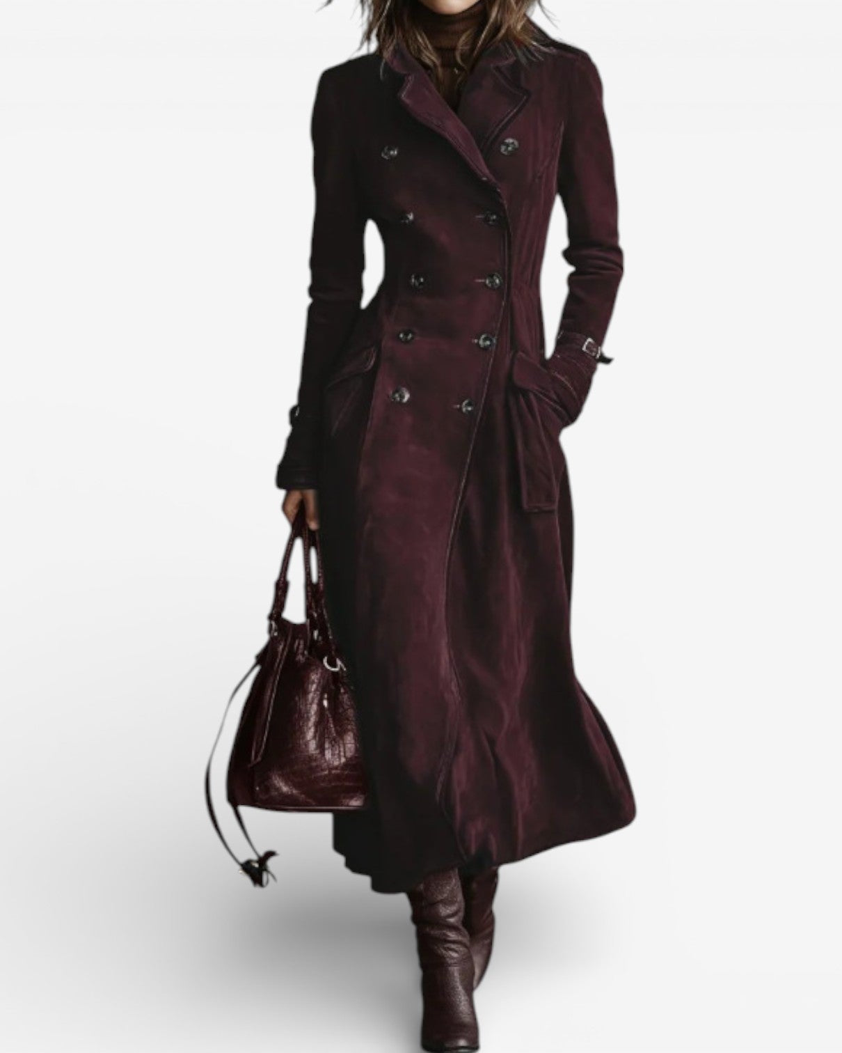 HARLOW | SUEDE TRENCH COAT