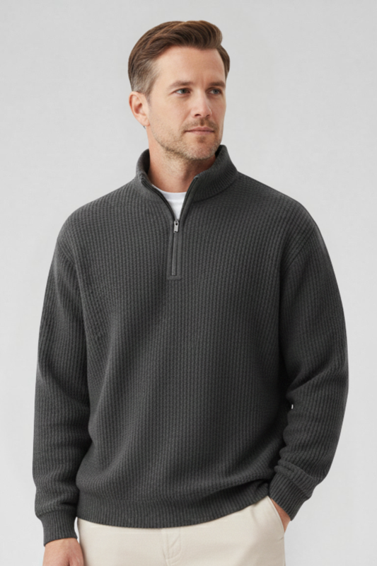 ANTHONY | TIMELESS KNIT QUARTER-ZIP
