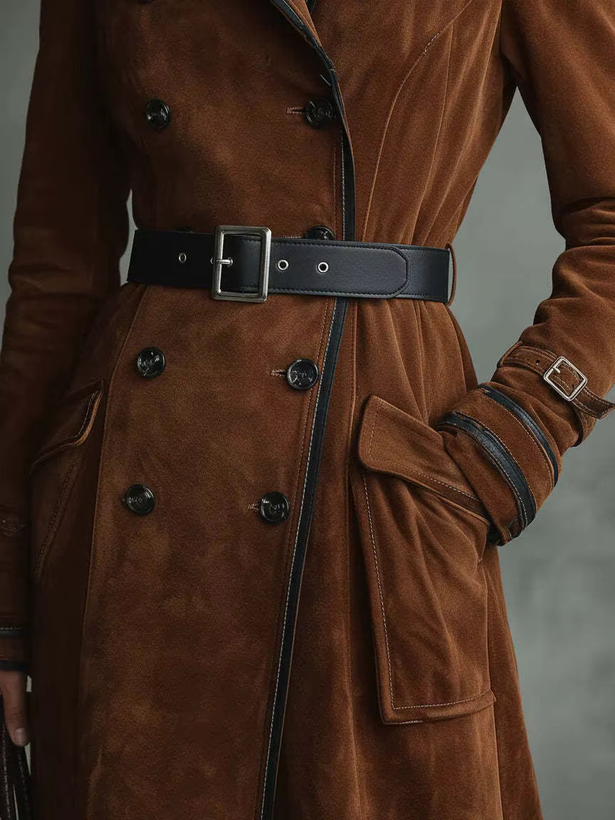 HARLOW | SUEDE TRENCH COAT
