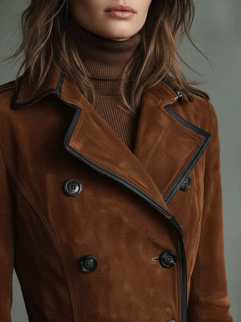 HARLOW | SUEDE TRENCH COAT
