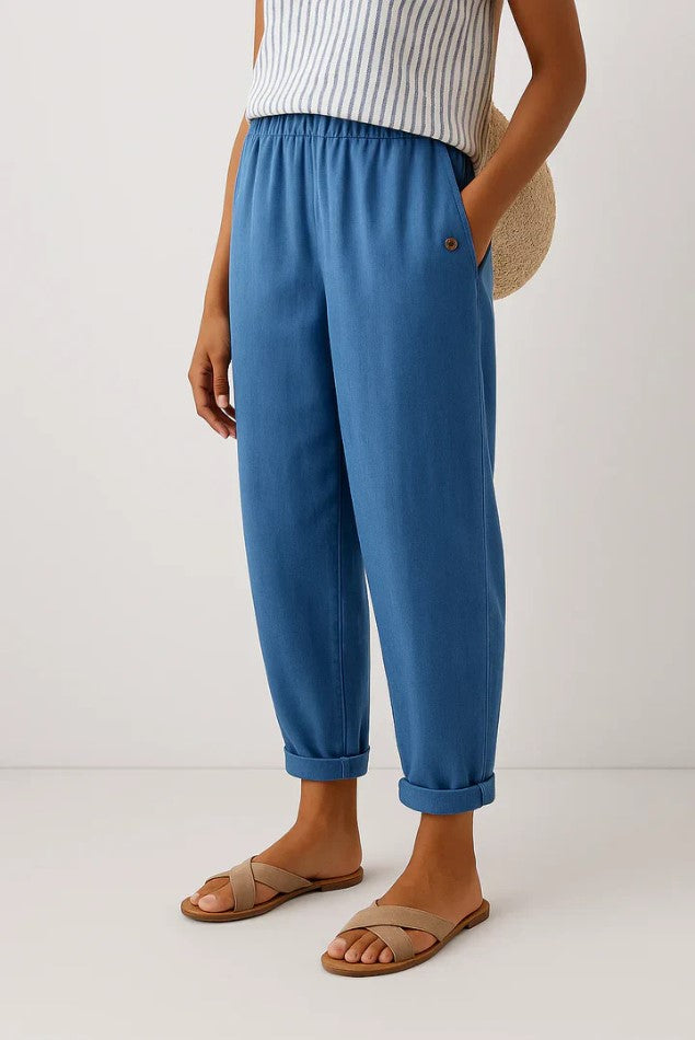 ARIANE | TIMELESS LINEN-COTTON TROUSERS