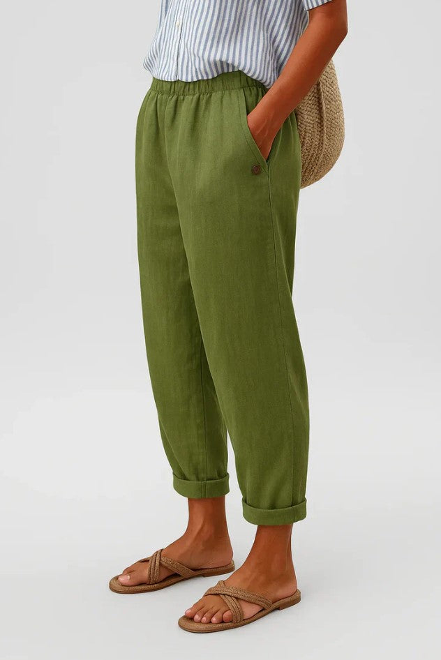 ARIANE | TIMELESS LINEN-COTTON TROUSERS