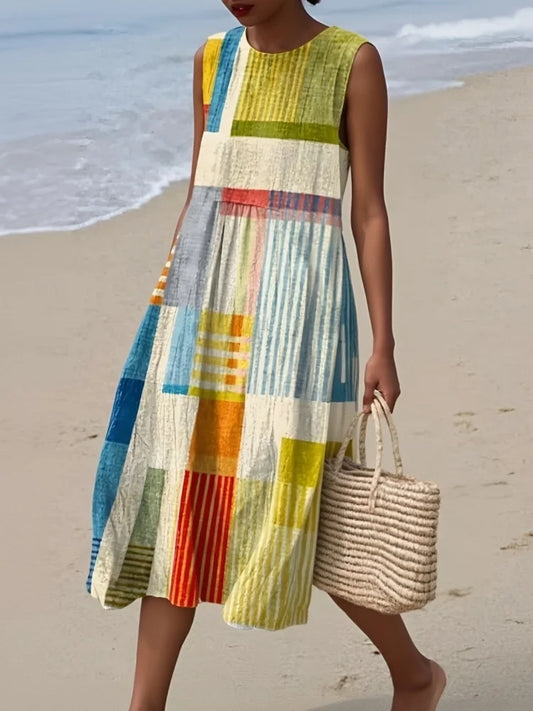 ABIGAIL | ELEGANT ART MIDI DRESS