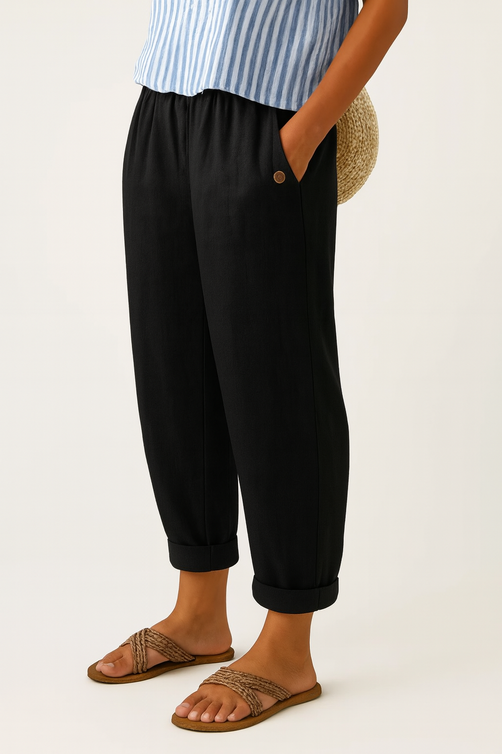 ARIANE | TIMELESS LINEN-COTTON TROUSERS