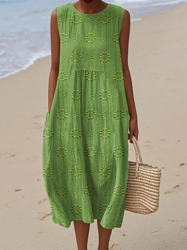 MACKENZIE | EMBROIDERED MIDI DRESS