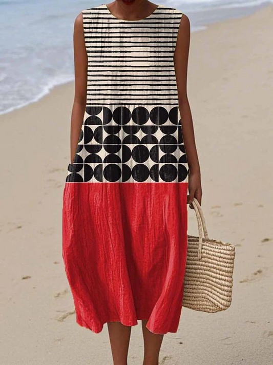 FELICTY | COLORBLOCK MIDI DRESS