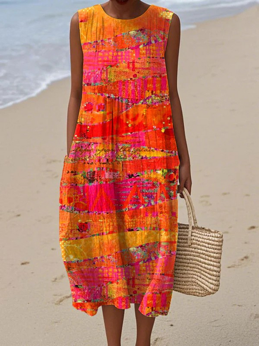 TEAGAN | SUNSET MIDI DRESS
